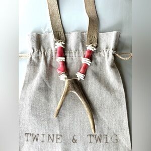 Twine & Twig Antler Necklace